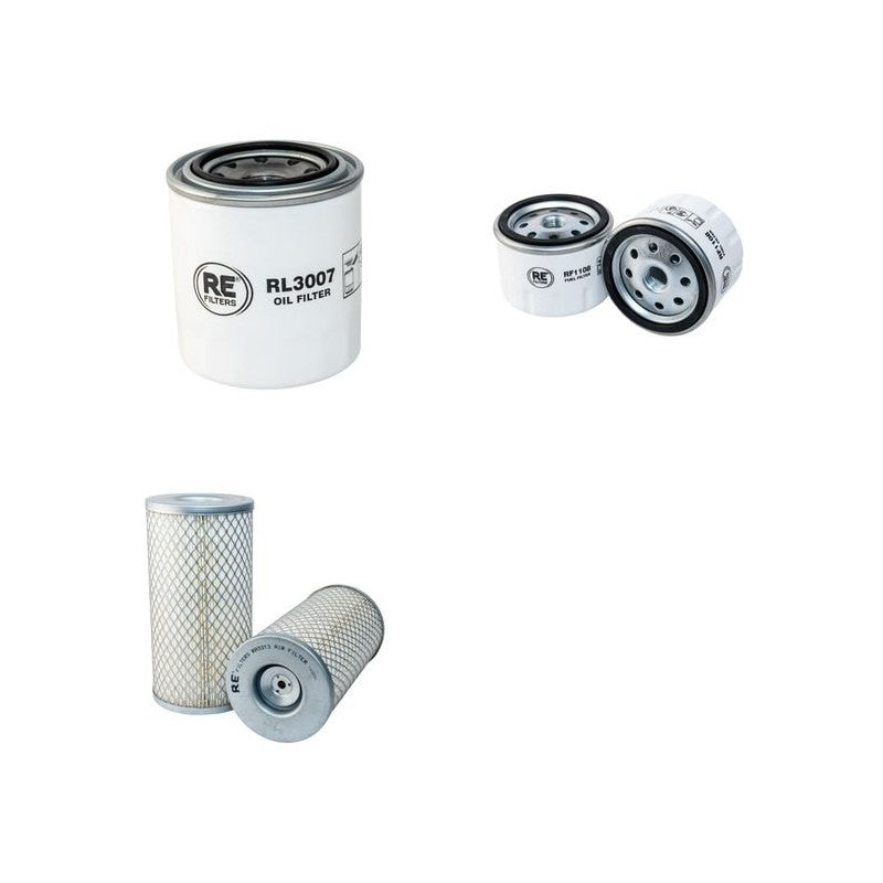 AEBI TP35 Filter Service Kit Air Oil Fuel Filters w/Kubota V 1505B Eng.
