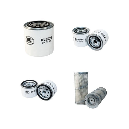 AEBI TP78 Filter Service Kit Air Oil Fuel Filters w/Kubota V 3300-B/E Eng.