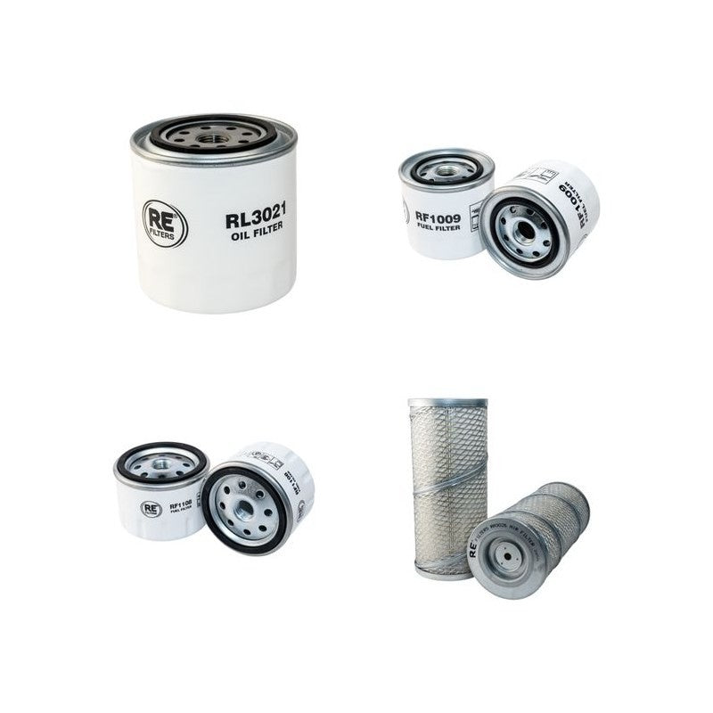 AEBI TP78 Filter Service Kit Air Oil Fuel Filters w/Kubota V 3300-B/E Eng.