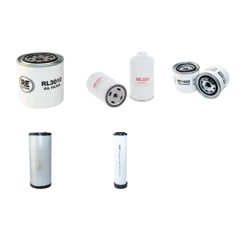 AEBI TT206 Filter Service Kit Air Oil Fuel Filters w/Kubota V 2607-DI Eng. YR 2014-