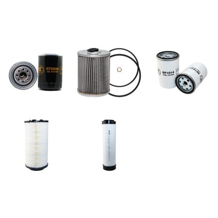 AHLMANN AS150 Filter Service Kit Air Oil Fuel Filters w/Deutz BF4M2012EC Eng. YR 2001-