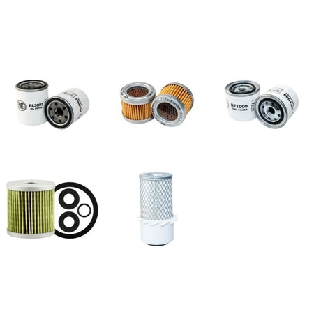 AIRMAN HM15S Filter Service Kit Air Oil Fuel Filters w/Isuzu 3KB1PA Eng.