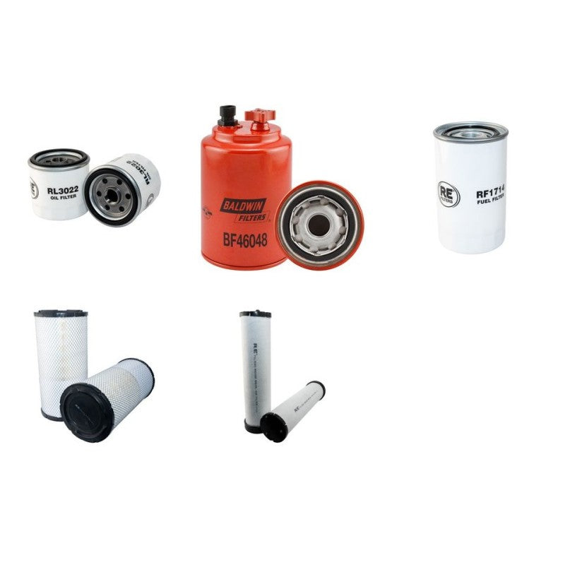 AMMANN AV95-2 Filter Service Kit Air Oil Fuel Filters w/Cummins QSB 3.3-C99 Eng. YR 2012-