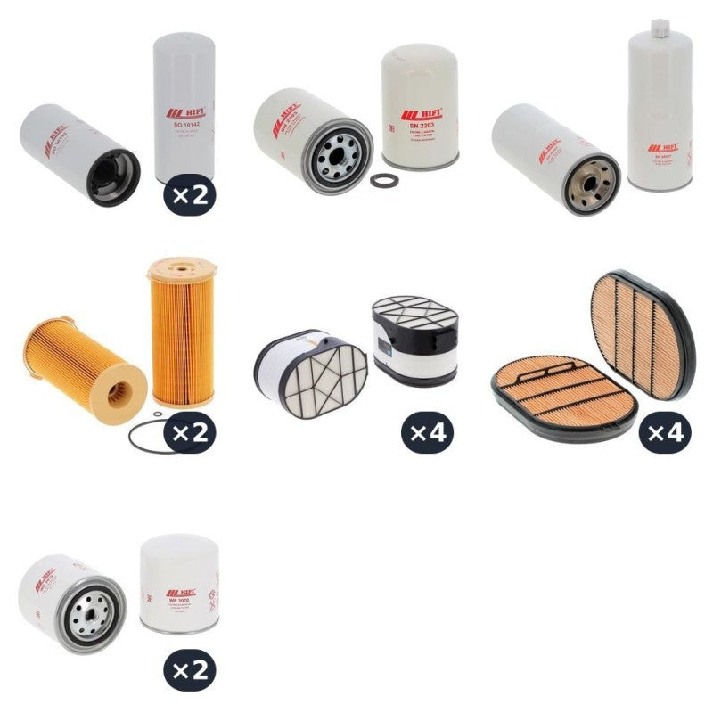 Atlas Copco QAC 1000 CUD Filter Kit with Cummins Qst 30-G4 engine 2017-