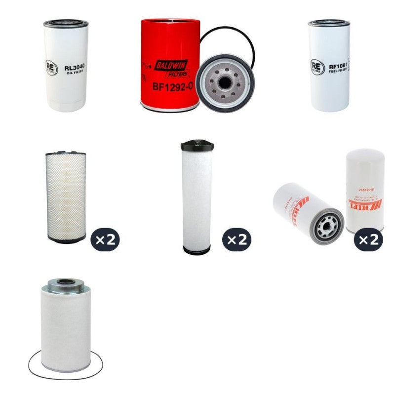 ATLAS COPCO XAHS237DD Filter Service Kit w/Deutz TCD2012 Eng.