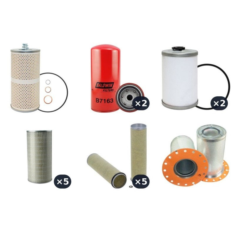 ATLAS COPCO XRVS455 Filter Service Kit w/MERCEDES OM442LA Eng.