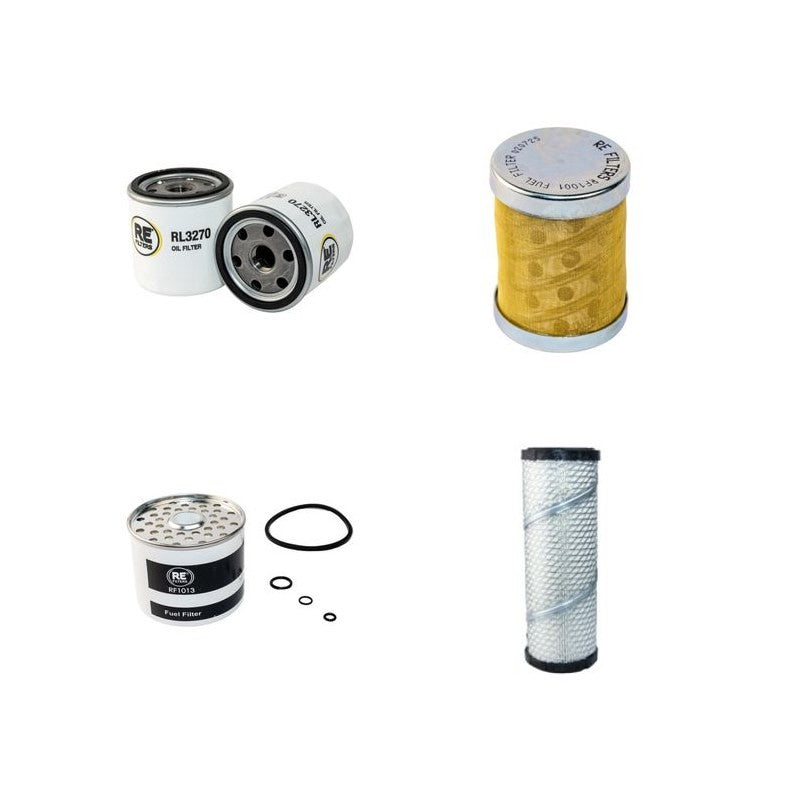 AUSA 120AHG Filter Service Kit Air Oil Fuel Filters w/Perkins KD81252 Eng.