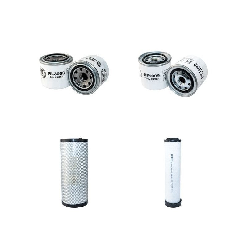 AUSA CH200X4 Filter Service Kit Air Oil Fuel Filters w/ISUZU 4LE2 Eng.