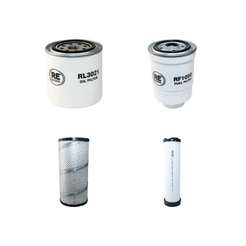 AUSA CH400HI Filter Service Kit Air Oil Fuel Filters w/Kubota Eng.