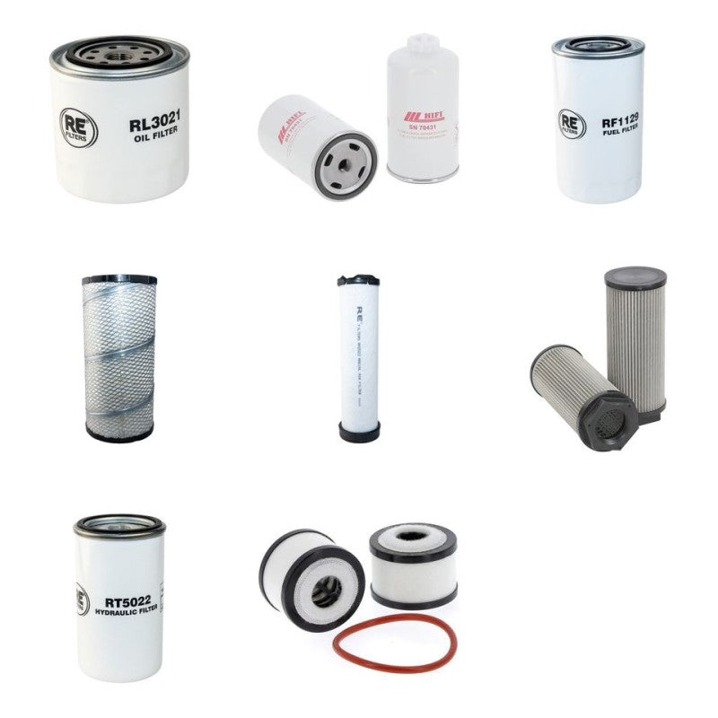 AUSA D1000APG Filter Service Kit w/Kubota V3800 CRTIR4V Eng. YR 2015