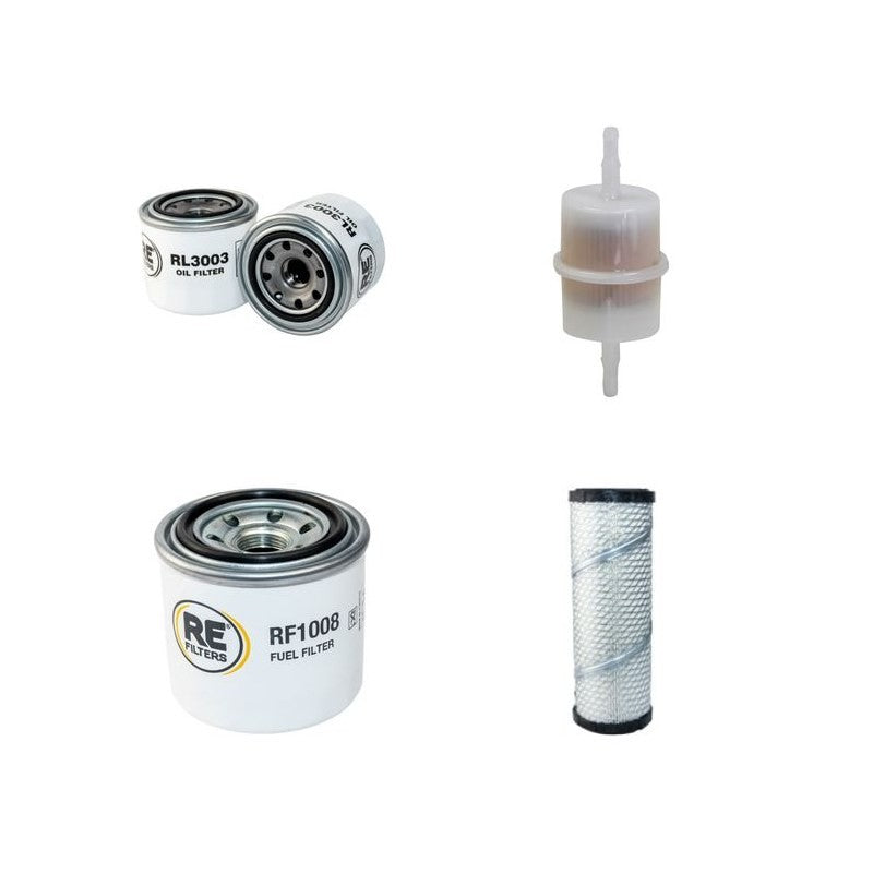 AUSA D150AHG4X4 Filter Service Kit w/Kubota D1105-4V1178 Eng. Air, Oil, Fuel Filters