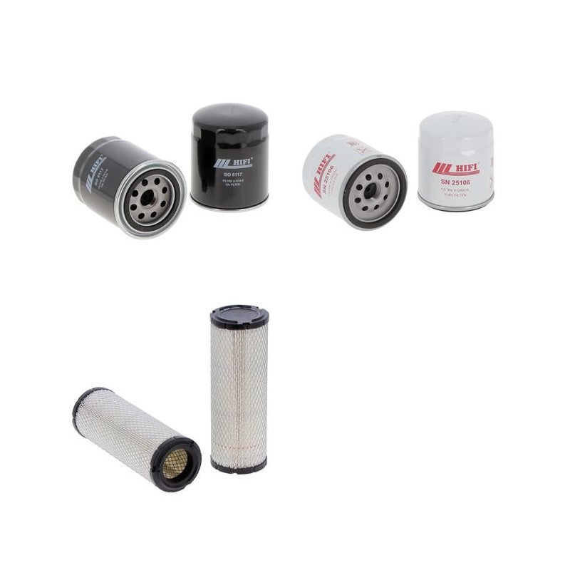 Ausa D 201 RHS/RHG Engine Filter Kit with Kubota V 1505 Es 15 engine 2006-