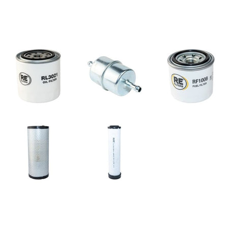 AUSA D400AHG4X4 Filter Service Kit Air Oil Fuel Filters w/Kubota V2400 Eng. YR 2008-