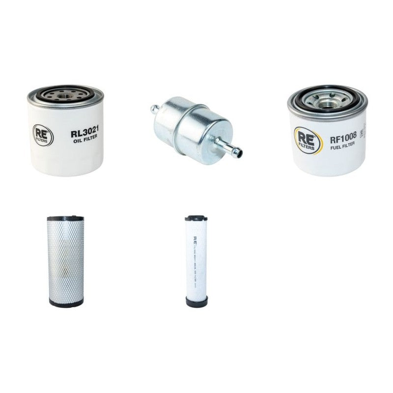 AUSA D400AHG4X4 Filter Service Kit Air Oil Fuel Filters w/Kubota V2400 Eng. YR 2008-