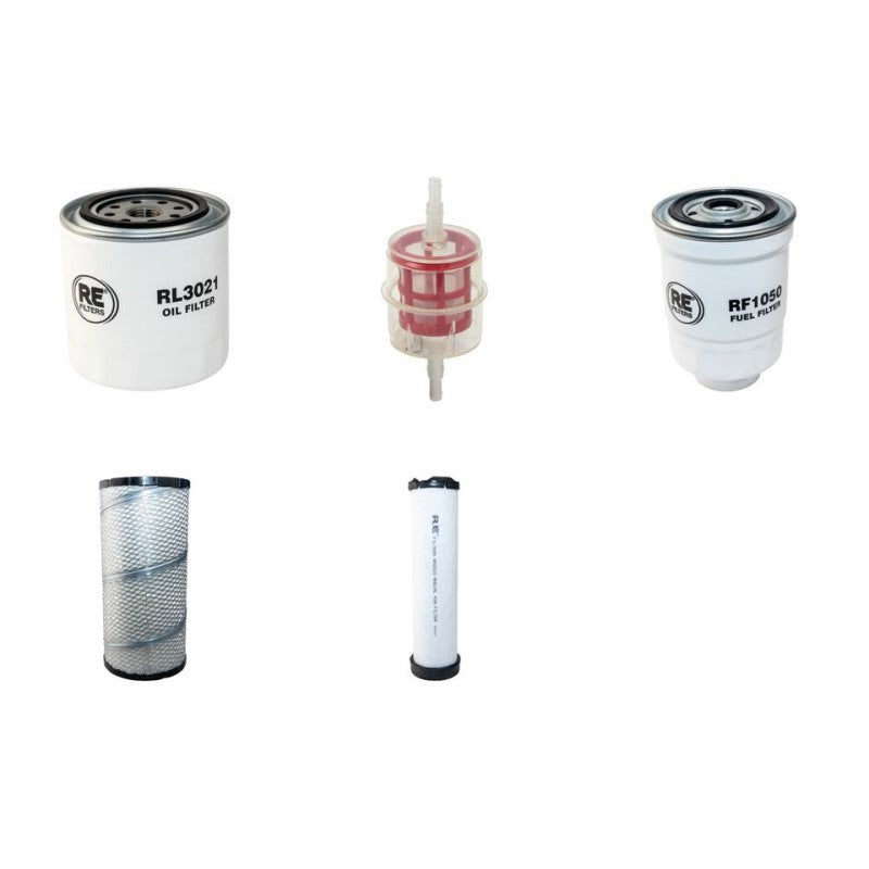 AUSA D700AP Filter Service Kit Air Oil Fuel Filters w/Kubota V 3300T Eng.