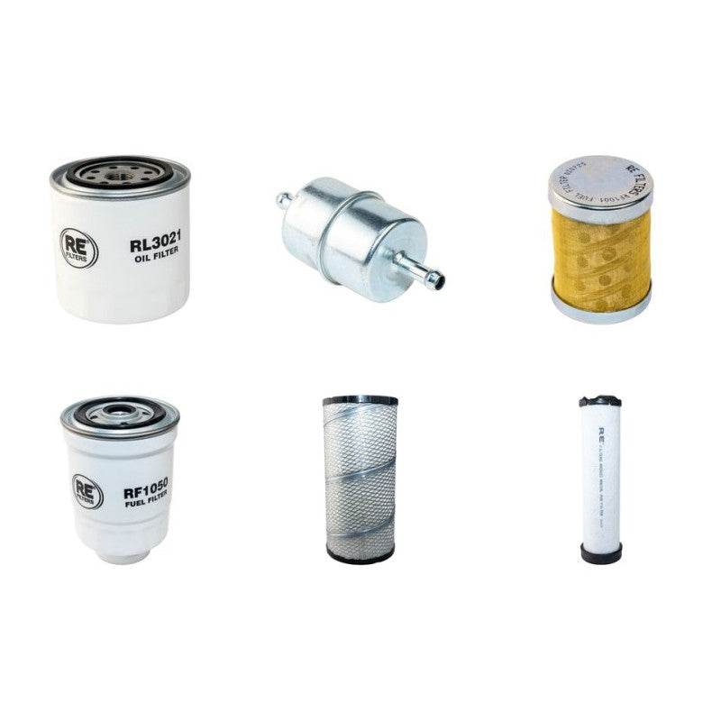 AUSA D900APG Filter Service Kit Air Oil Fuel Filters w/Kubota V3600T-EU2 Eng. YR 2012-