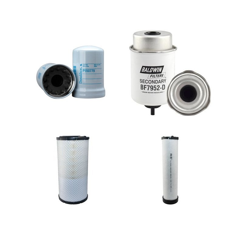 BANDIT 90XP Filter Service Kit Air Oil Fuel Filters w/JD 4045TF280B Eng. YR 2010