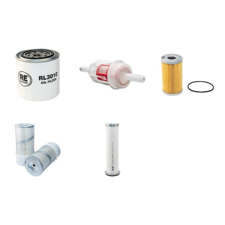 BERGMANN 2035S Filter Service Kit Air Oil Fuel Filters w/Kubota V 2203 Eng.