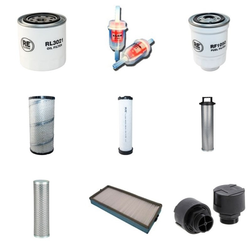 BERGMANN 2050R Filter Service Kit w/Kubota V 3300 EU2 Eng. YR 2007-