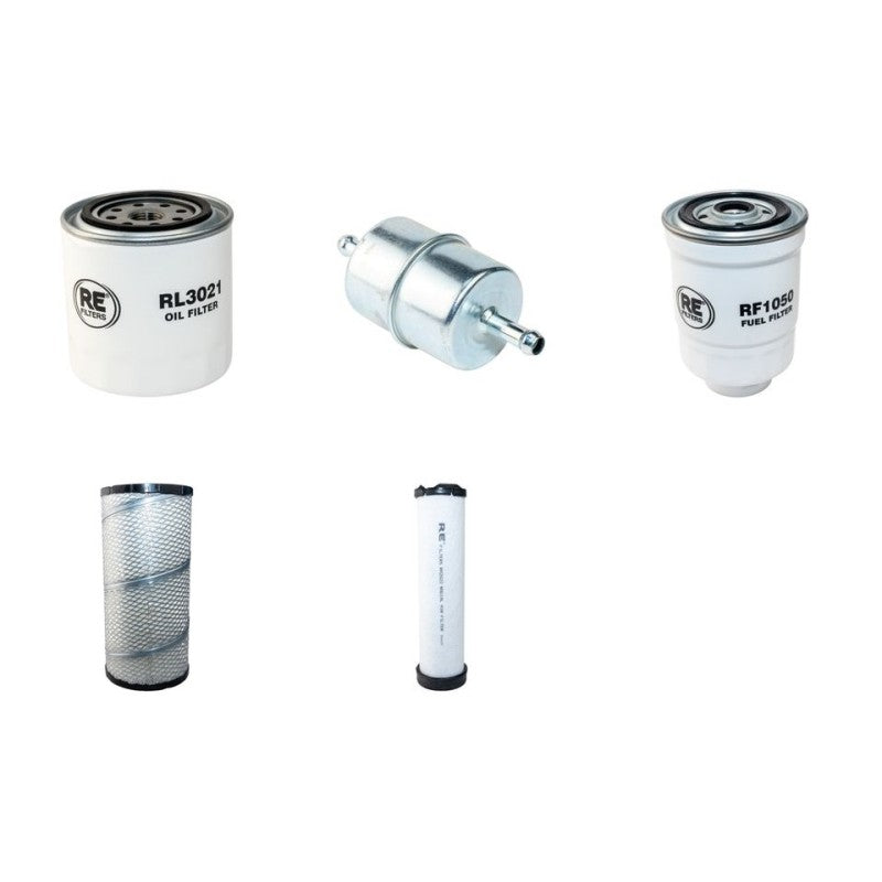 BERGMANN 2090R Filter Service Kit Air Oil Fuel Filters w/Kubota V3800DI Eng.
