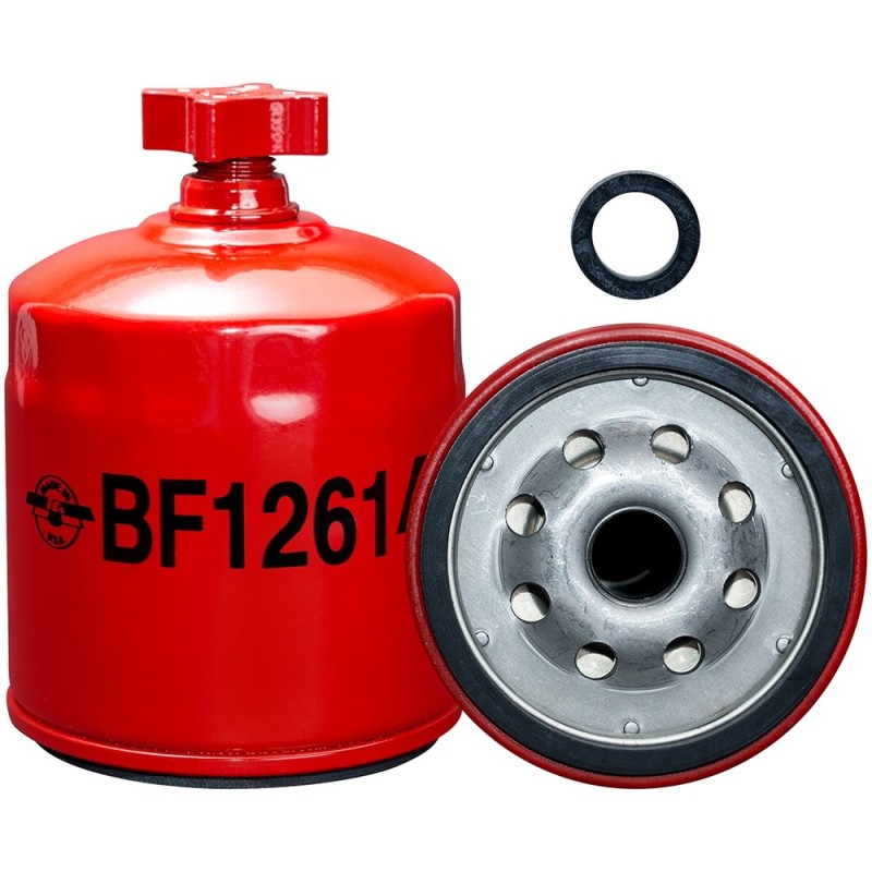 Baldwin BF1261, Fuel/Water Separator Filter Spin-on with Drain