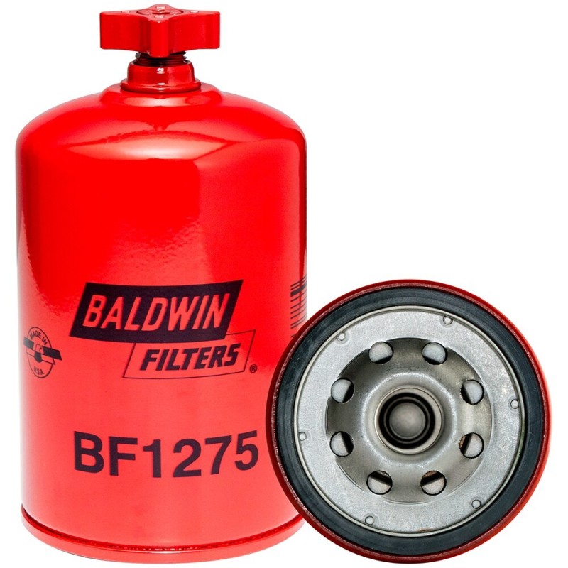 Baldwin BF1275, Fuel/Water Separator Filter Spin-on with Drain