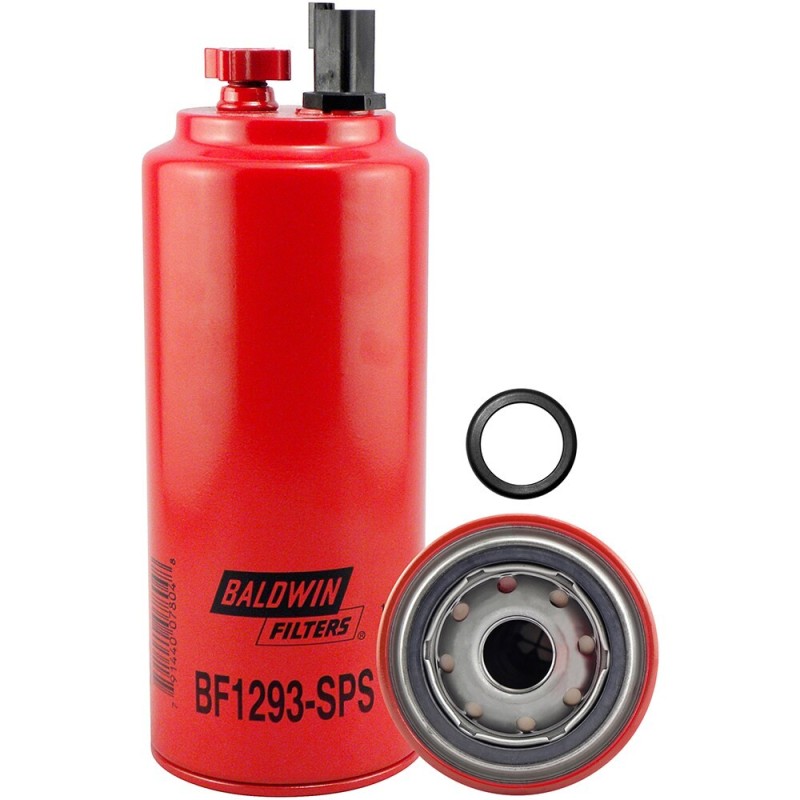 Baldwin BF1293-SPS, Fuel/Water Separator Filter Spin-on with Drain