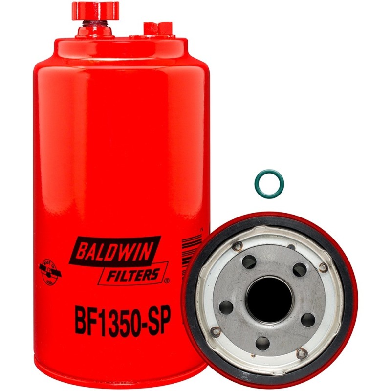 Baldwin BF1350-SP, Fuel/Water Separator Filter Spin-on with Drain and Sensor Port