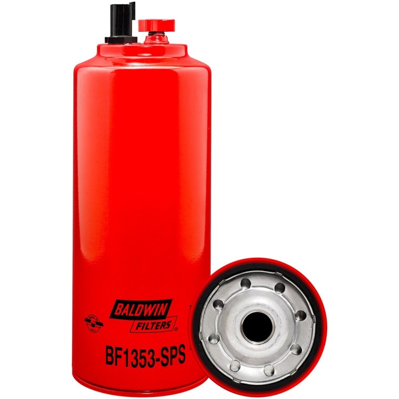 Baldwin BF1353-SPS, Fuel/Water Separator Filter Spin-on with Drain