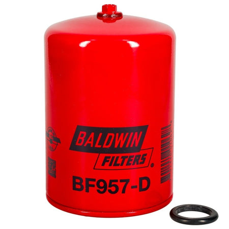 Baldwin BF957-D, Fuel Filter Spin-on with Drain
