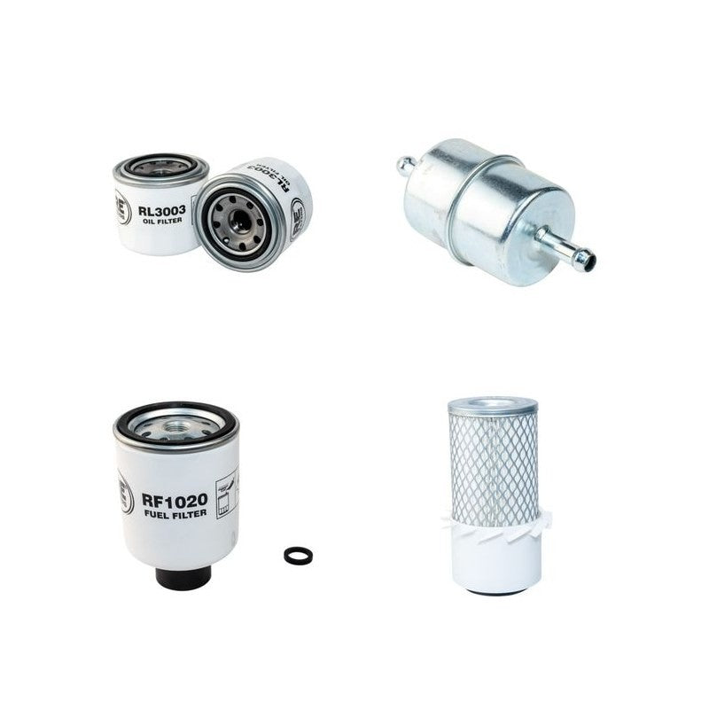 Bobcat 220 Filter Service Kit Air Oil Fuel Filters with Kubota D750 Engine Serial Number 11501-