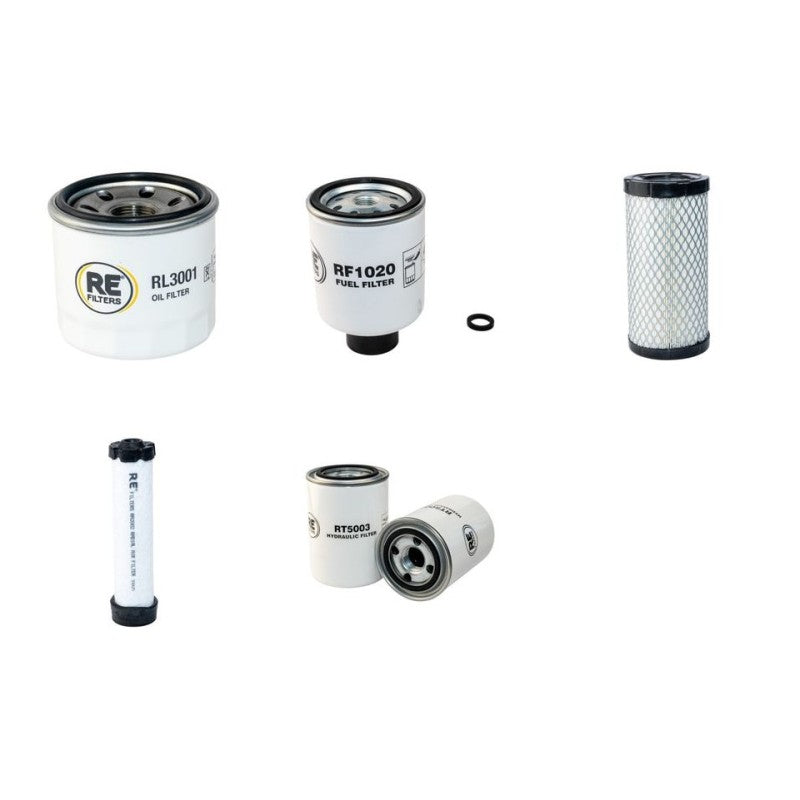 Bobcat 322D Filter Service Kit with Kubota D722 Engine Serial No 2235 11001-
