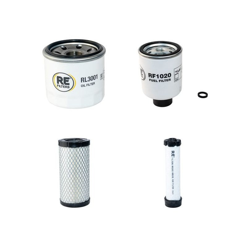 Bobcat 323J Filter Service Kit Air Oil Fuel Filters with Kubota D722-E2B Engine Serial Number 223511001- Year 2006-