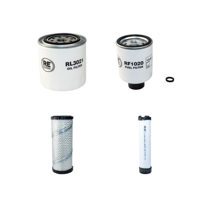 Bobcat 328G Filter Service Kit Air Oil Fuel Filters with Kubota D1703-M-E2B Engine Serial Number 2342 11001- Year 2004-