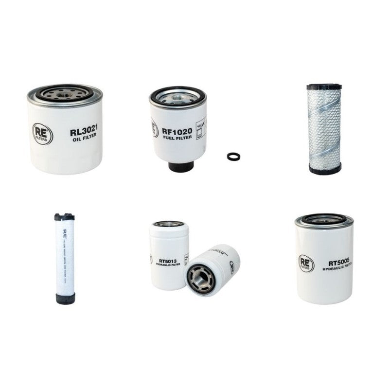 Bobcat 328G Filter Service Kit with Kubota D1703-M-E2B Engine Serial Number 2342 11001- Year 2004-