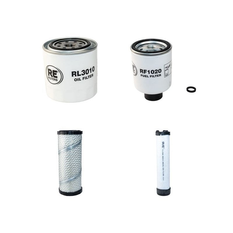 Bobcat 331 Filter Service Kit Air Oil Fuel Filters with Kubota V2203-M-DI-E2B Engine Serial Number 511920001- Year 2005-