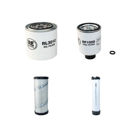 Bobcat 331 Filter Service Kit Air Oil Fuel Filters with Kubota V2203-M-DI-E2B Engine Serial Number 511920001- Year 2005-