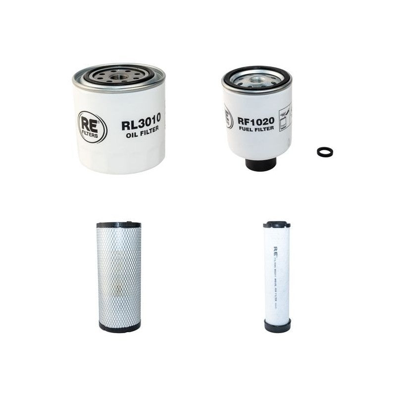 Bobcat 337D Filter Service Kit with Kubota Engine Air, Oil, Fuel Filters