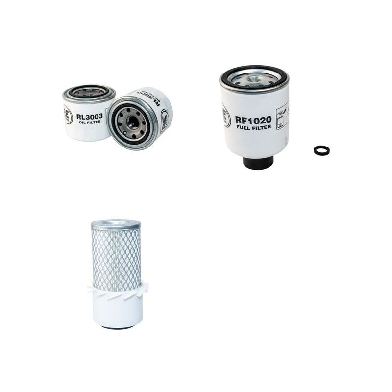 Bobcat 343 Filter Service Kit Air Oil Fuel Filters with Kubota ZB600C Engine