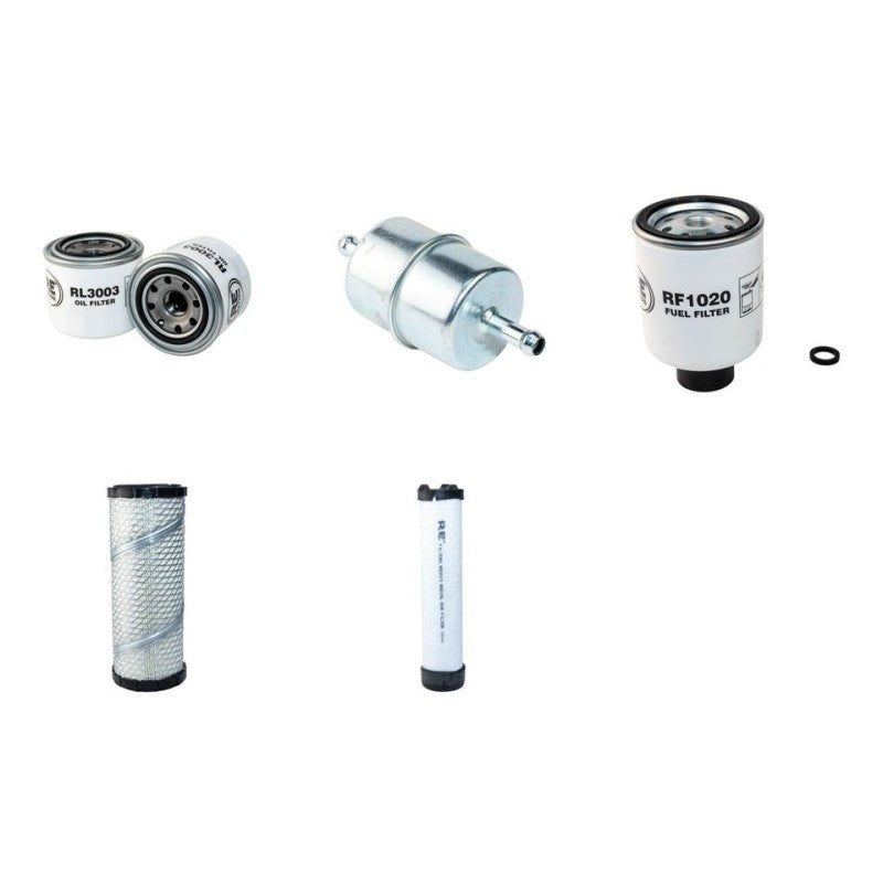 Bobcat 428EG Filter Service Kit Air Oil Fuel Filters with Kubota V1505ET17 Engine Year 2010-