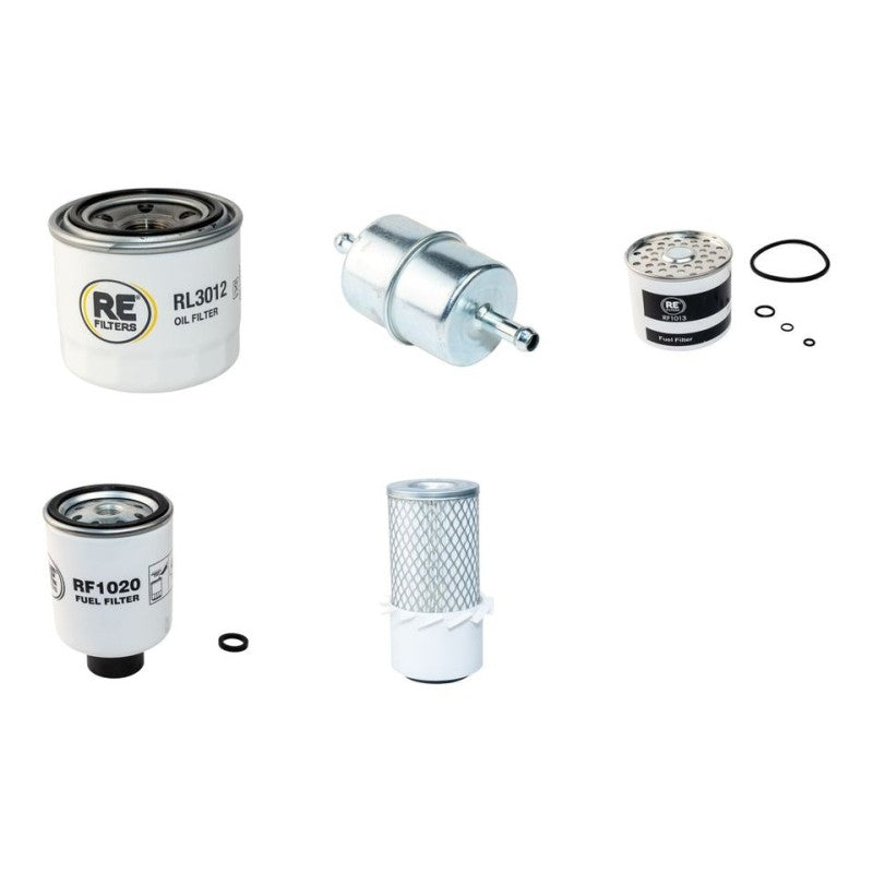 Bobcat 443 Filter Service Kit with Kubota D750B Engine Air, Oil, Fuel Filters
