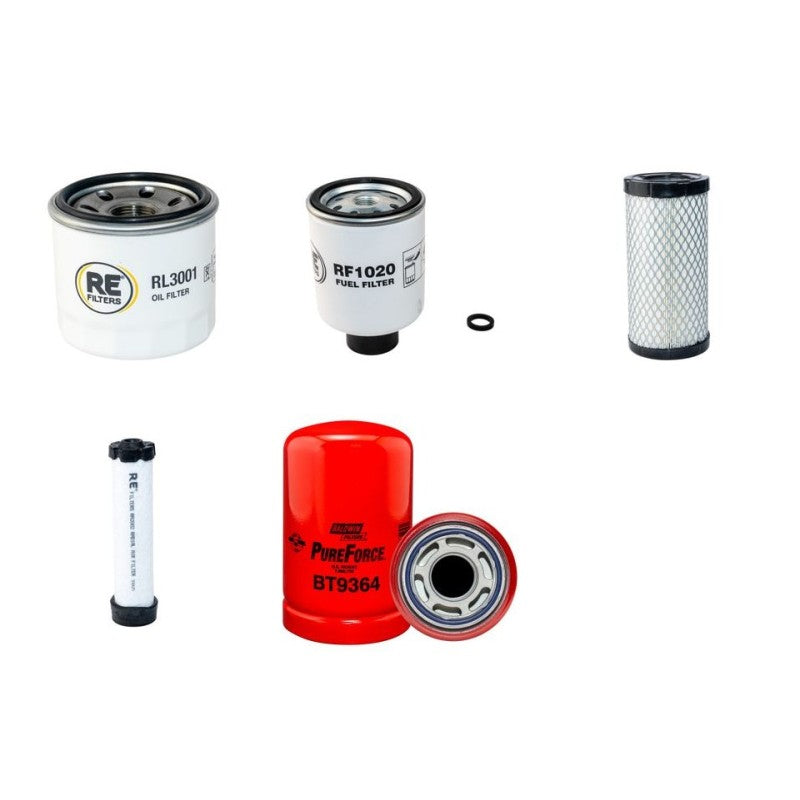 Bobcat 453 Filter Service Kit with Kubota D722-B Engine Serial Number 5151 11001- Year -2001