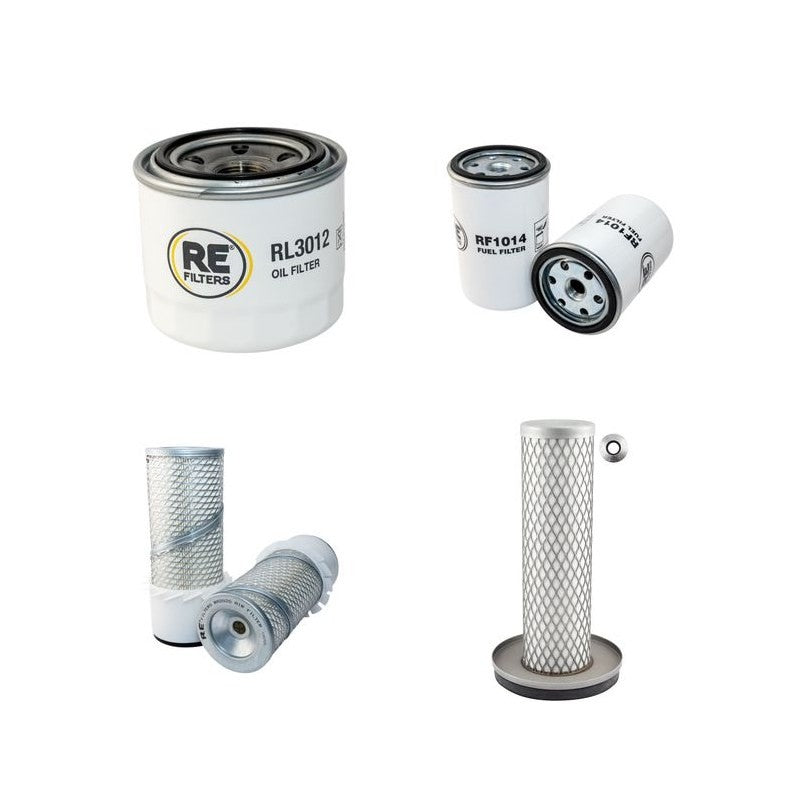 Bobcat 543 Filter Service Kit Air Oil Fuel Filters with Kubota Engine Serial Number 13235-