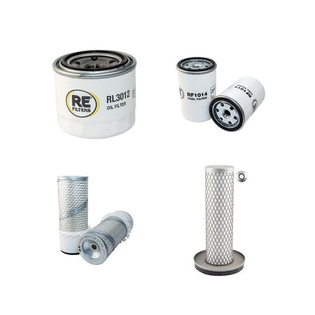 Bobcat 543 Filter Service Kit Air Oil Fuel Filters with Kubota Engine Serial Number 13235-