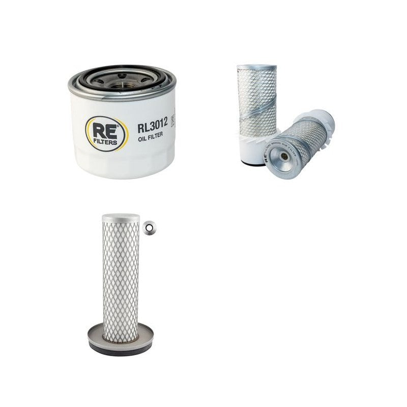 Bobcat 543 Filter Service Kit with Kubota Engine Serial Number 12001 - 13234