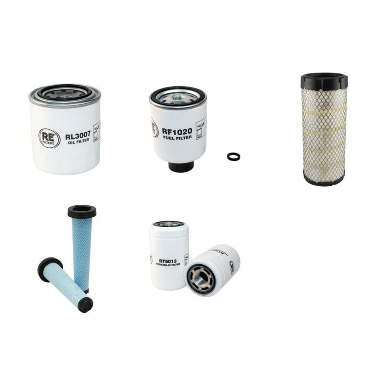 Bobcat 553 Filter Service Kit with Kubota V1505 Engine Year 2007-