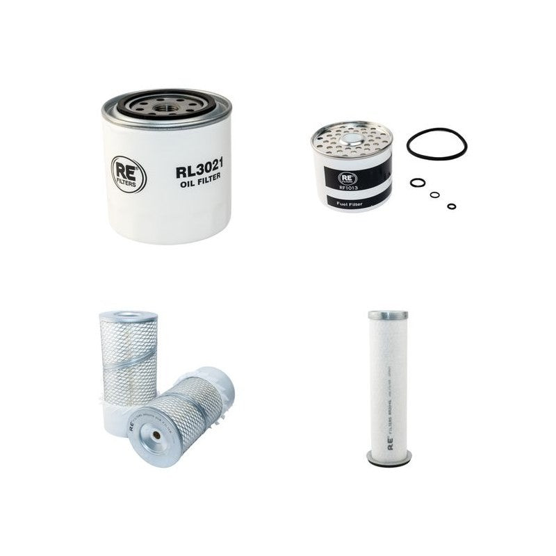 Bobcat 643 Filter Service Kit Air Oil Fuel Filters with Kubota D1402 Engine