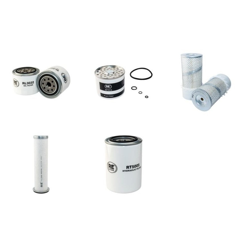 Bobcat 743 Filter Service Kit with Kubota V1702 Engine Serial Number -14999