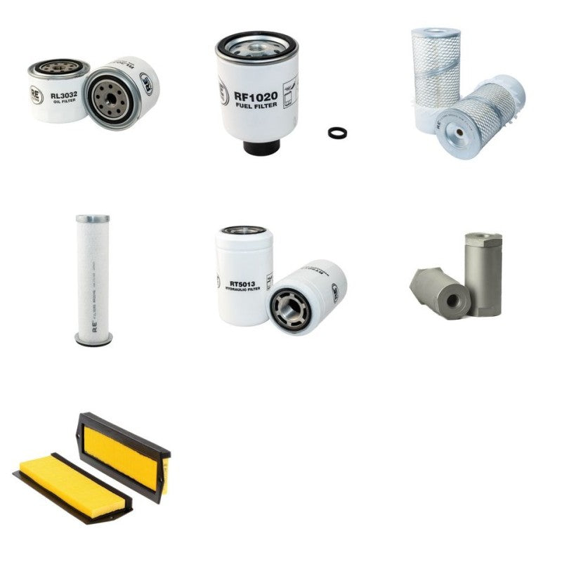Bobcat 751 Filter Service Kit with Kubota V1903 Engine Serial Number 5157 11001-
