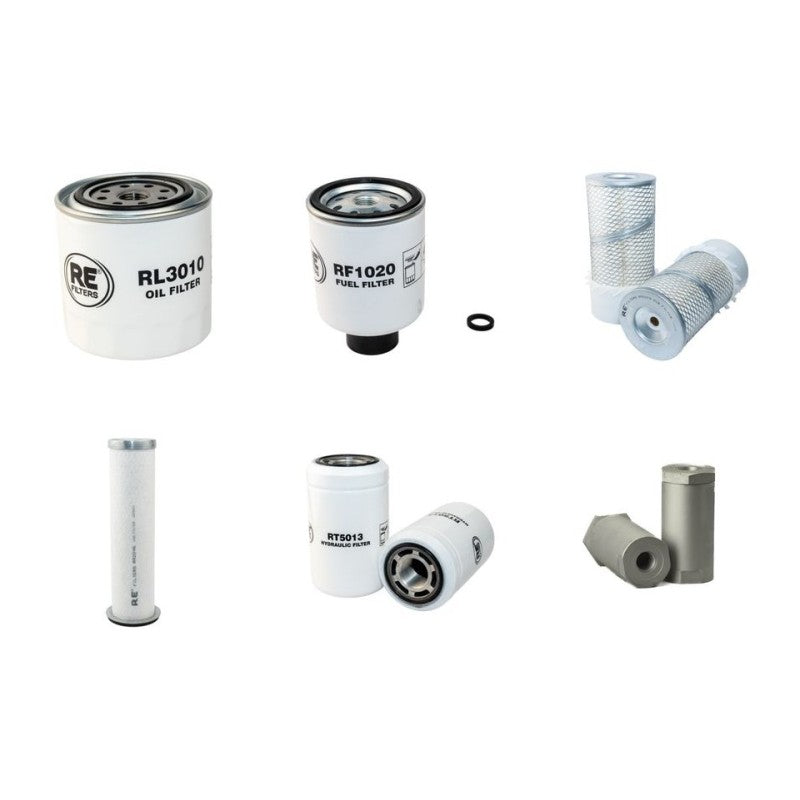 Bobcat 751 Filter Service Kit with Kubota V1903E Engine Year 1998-